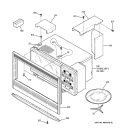 MICROWAVE ENCLOSURE Diagram and Parts List for JTP86BF1BB  General Electric Microwave Oven Combo