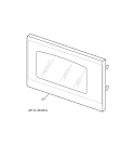 MICROWAVE DOOR Diagram and Parts List for JTP86SF1SS  General Electric Microwave Oven Combo
