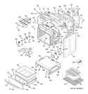 BODY PARTS Diagram and Parts List for EER3001F01SS  General Electric Range