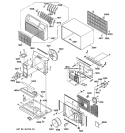 CABINET & COMPONENTS Diagram and Parts List for AJES10DSAM1  General Electric Air Conditioner