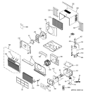 ROOM AIR CONDITIONER Diagram and Parts List for ASW06LAS1  General Electric Air Conditioner