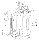 FRESH FOOD SECTION Diagram and Parts List for ZISB420DMB  General Electric Refrigerator