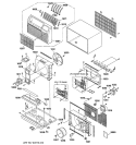 CABINET & COMPONENTS Diagram and Parts List for AJCS08ACAM1  General Electric Air Conditioner