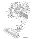 Part Location Diagram of WJ89X10021 GE BASE PAN Assembly