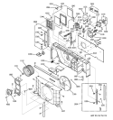 Part Location Diagram of WP94X10101 GE FAN MOTOR