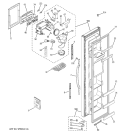 FREEZER DOOR Diagram and Parts List for HSS22BDPAWH  Hotpoint Refrigerator
