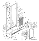 FREEZER SECTION Diagram and Parts List for HSS22BDPAWH  Hotpoint Refrigerator