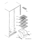 FREEZER SHELVES Diagram and Parts List for HSS22BDPAWH  Hotpoint Refrigerator