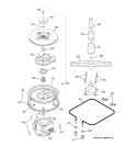 MOTOR - PUMP MECHANISM Diagram and Parts List for GSS1800H01BB  General Electric Dishwasher