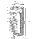 FRESH FOOD DOOR Diagram and Parts List for BISW42ELE  General Electric Refrigerator