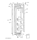 FREEZER DOOR Diagram and Parts List for ZIS36NTB  General Electric Refrigerator