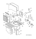 UNIT PARTS Diagram and Parts List for ZIS36NTE  General Electric Refrigerator