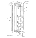 FREEZER DOOR Diagram and Parts List for ZIS48NSB  General Electric Refrigerator