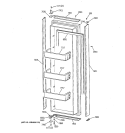 FRESH FOOD DOOR Diagram and Parts List for ZIS48NSB  General Electric Refrigerator