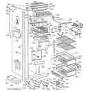 Part Location Diagram of WR17X3434 GE SECTION LOUVER