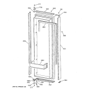 FRESH FOOD DOOR Diagram and Parts List for ZISB36DRB  General Electric Refrigerator