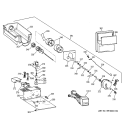 ICE MAKER & DISPENSER Diagram and Parts List for ZISB36DRB  General Electric Refrigerator