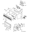 Part Location Diagram of WB27X10071 GE KEY PANEL-WHITE