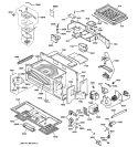 BODY PARTS Diagram and Parts List for JVM1190SY01  General Electric Microwave