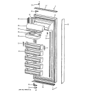 FRESH FOOD DOOR Diagram and Parts List for ZIS42CMC  General Electric Refrigerator