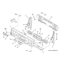 CONTROL PANEL Diagram and Parts List for JBP66WB5WW  General Electric Range