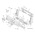 CONTROL PANEL Diagram and Parts List for JBP68WXF2WW  General Electric Range