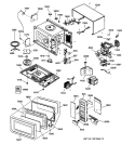 MICROWAVE Diagram and Parts List for JES1851WB003  General Electric Microwave