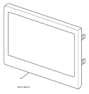 MICROWAVE DOOR Diagram and Parts List for JKP86BF1BB  General Electric Microwave Oven Combo