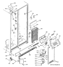 FREEZER SECTION Diagram and Parts List for GSG20IBPAFBB  General Electric Refrigerator