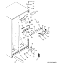 FRESH FOOD SECTION Diagram and Parts List for GSA22KBPAFWW  General Electric Refrigerator