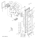 FREEZER DOOR Diagram and Parts List for PSA22MIPAFWW  General Electric Refrigerator