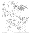 ICE MAKER & DISPENSER Diagram and Parts List for PSA22MIPAFWW  General Electric Refrigerator