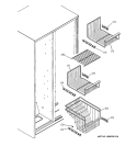 FREEZER SHELVES Diagram and Parts List for PSG22MIPAFWW  General Electric Refrigerator