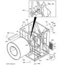 CABINET & DRUM Diagram and Parts List for NVL333GY0AA  Hotpoint Dryer