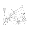 MOTOR Diagram and Parts List for NVL333GY0AA  Hotpoint Dryer