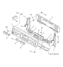 Part Location Diagram of WB36T10437 GE TRIM & BRACKET Assembly