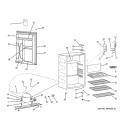 Part Location Diagram of WR30X10151 GE ICE CUBE TRAYS