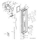 FREEZER DOOR Diagram and Parts List for GSS27RGPACC  General Electric Refrigerator