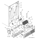 SEALED SYSTEM & MOTHER BOARD Diagram and Parts List for GSS27RGPACC  General Electric Refrigerator