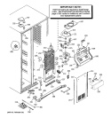 FREEZER SECTION Diagram and Parts List for PCG23SHMHFBS  General Electric Refrigerator