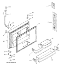 FREEZER DOOR Diagram and Parts List for GTH22SBNARBS  General Electric Refrigerator
