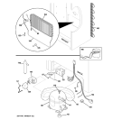 Part Location Diagram of WR85X10032 GE EVAPORATOR Assembly
