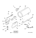 BURNER Diagram and Parts List for DBL333GB4WW  General Electric Dryer