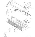 CONTROLS & TOP PANEL Diagram and Parts List for DCCH43GA3WW  General Electric Dryer