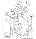 Part Location Diagram of WH46X10070 GE INSULATION PACK Assembly
