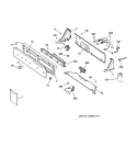 CONTROLS & BACKSPLASH Diagram and Parts List for WBSE3120B2WW  General Electric Washer
