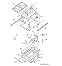 COOKTOP Diagram and Parts List for ZGW124EN3SS  General Electric Cooktop