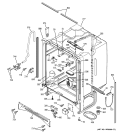 BODY PARTS Diagram and Parts List for PDW7700G00CC  General Electric Dishwasher
