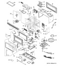 MICROWAVE Diagram and Parts List for JVM1430WD001  General Electric Microwave