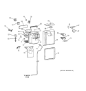 DISPENSER Diagram and Parts List for TNX22PRCALAA  General Electric Refrigerator